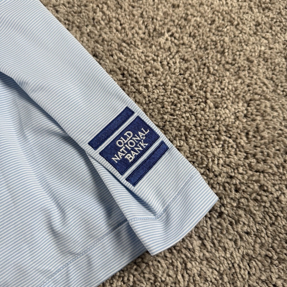 Peter Millar Polo Shirt Men XXL Blue Performance Summer Comfort NV5 Invitational - Picture 11 of 15